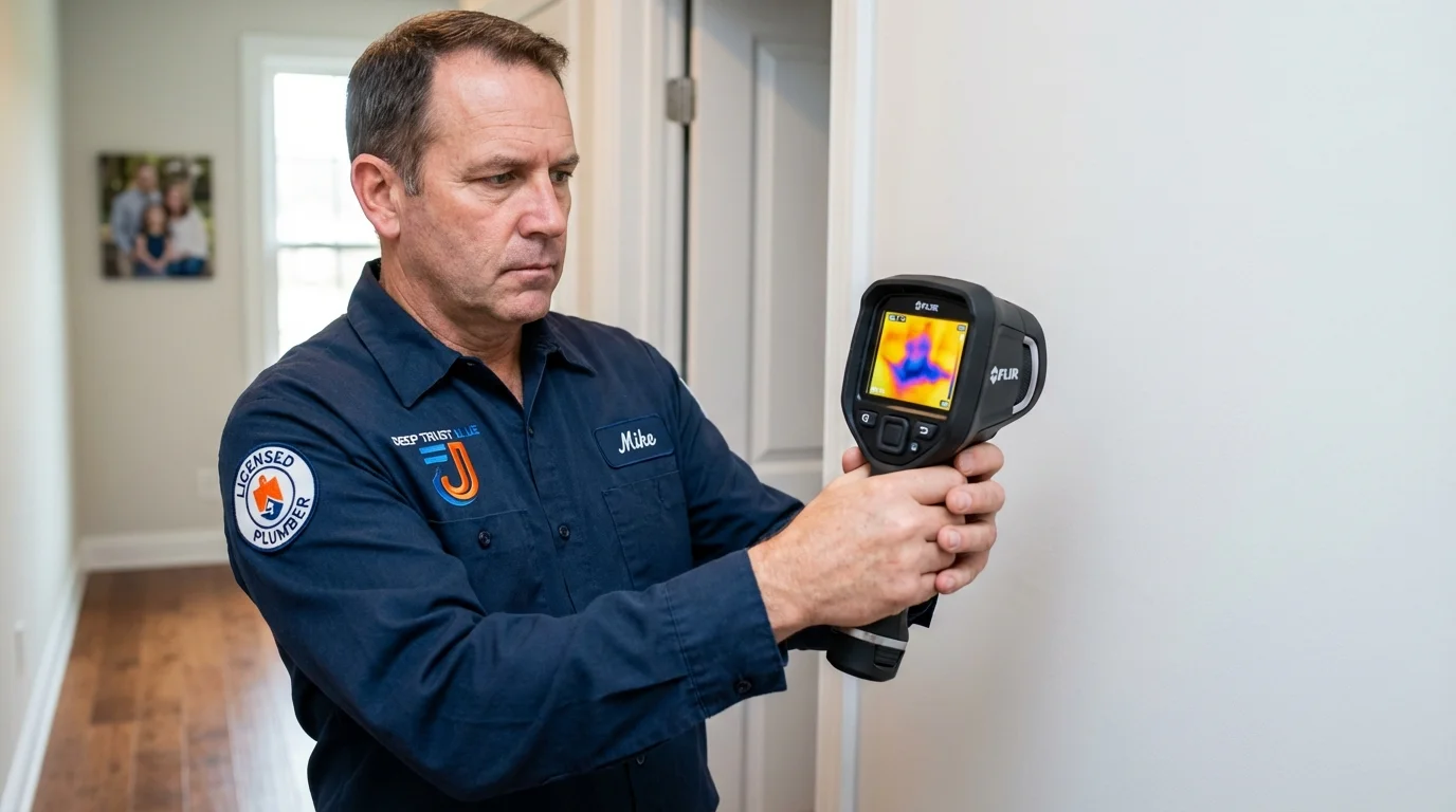 Thermal imaging leak detection by Johns Plumbing LLC in Stewartstown